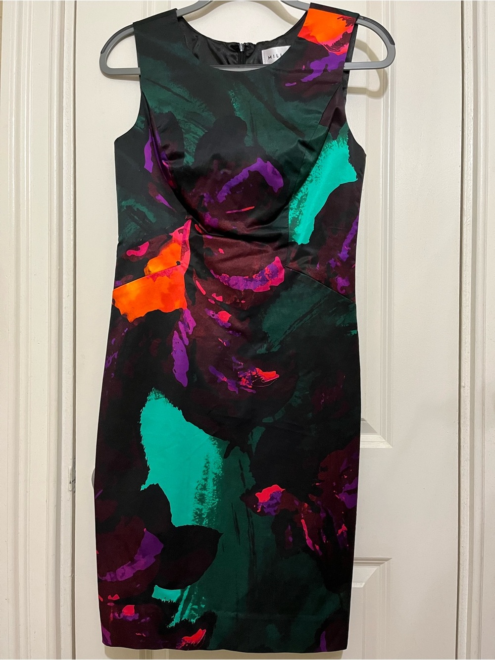 Milly NWT Twilight Floral Bianca Sheath Dress Sz 2